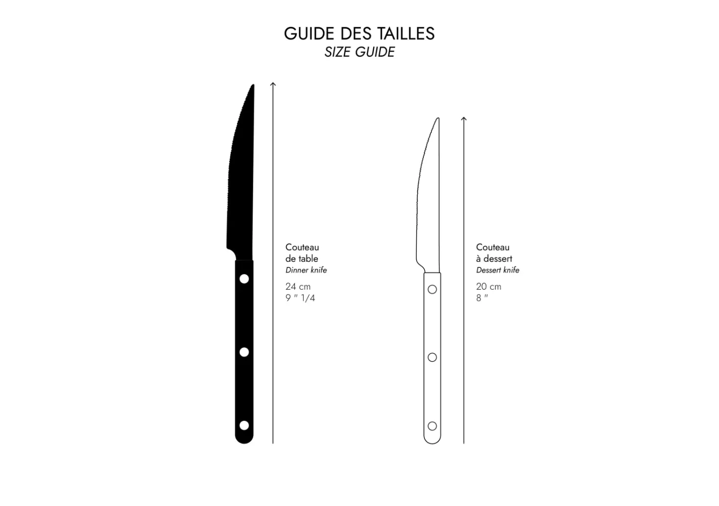 Sabre Paris Dinner Knife>Bistrot Vintage Buffalo, Faux Buffalo