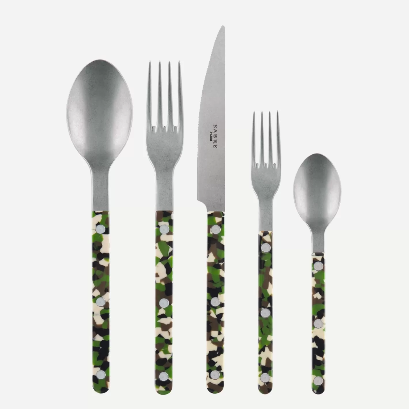Sabre Paris Set Of 5 Pieces>Bistrot Vintage Camouflage, Green