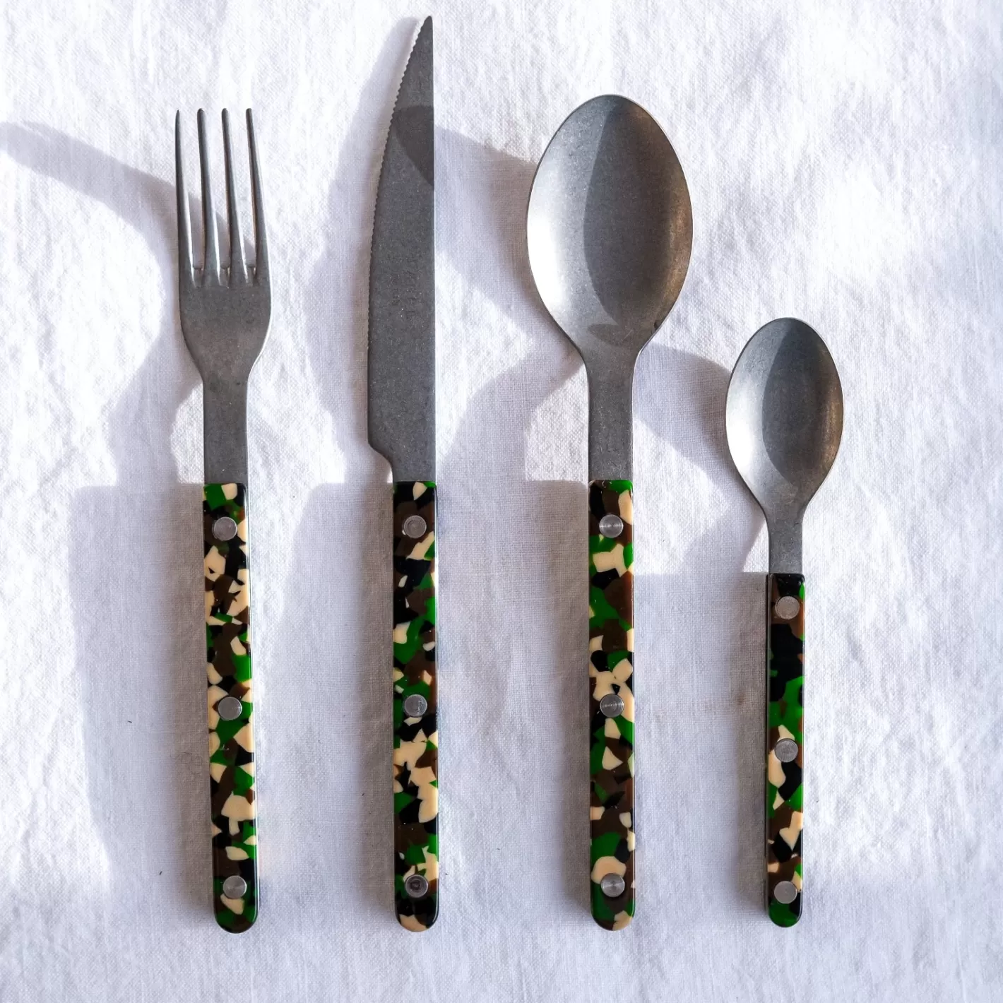 Sabre Paris Set Of 4 Pieces>Bistrot Vintage Camouflage, Green
