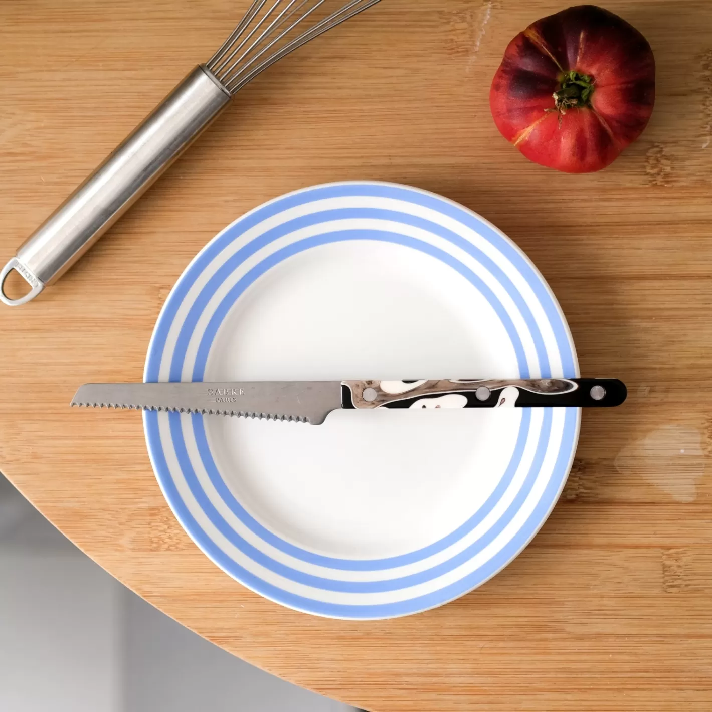Sabre Paris Tomato Knife>Bistrot Vintage Dune, Black