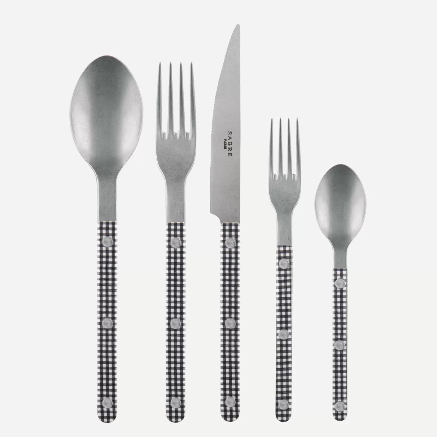 Sabre Paris Set Of 5 Pieces>Bistrot Vintage Gingham, Black