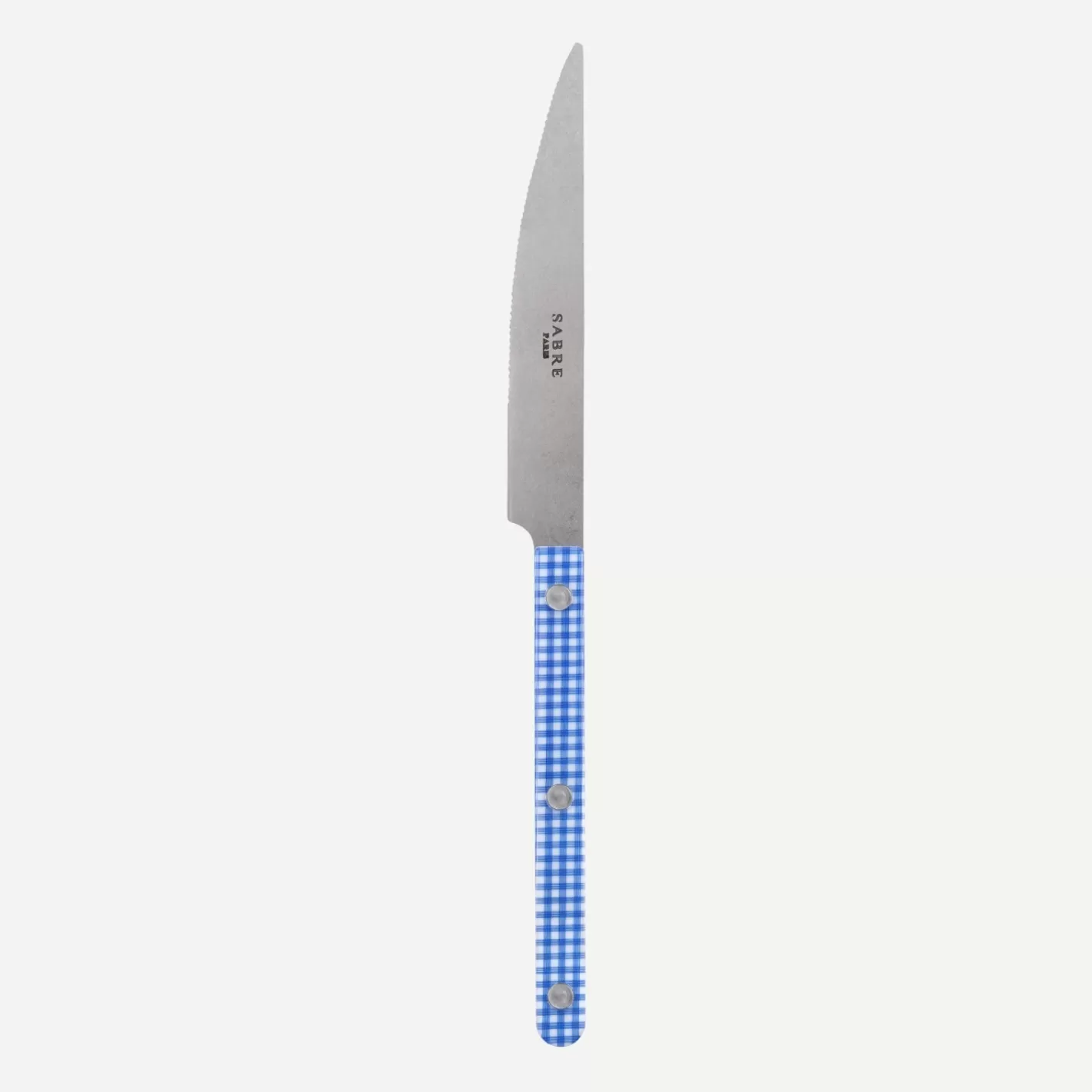 Sabre Paris Dinner Knife>Bistrot Vintage Gingham, Blue