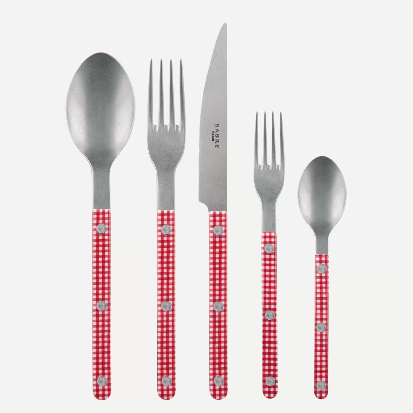 Sabre Paris Set Of 5 Pieces>Bistrot Vintage Gingham, Red