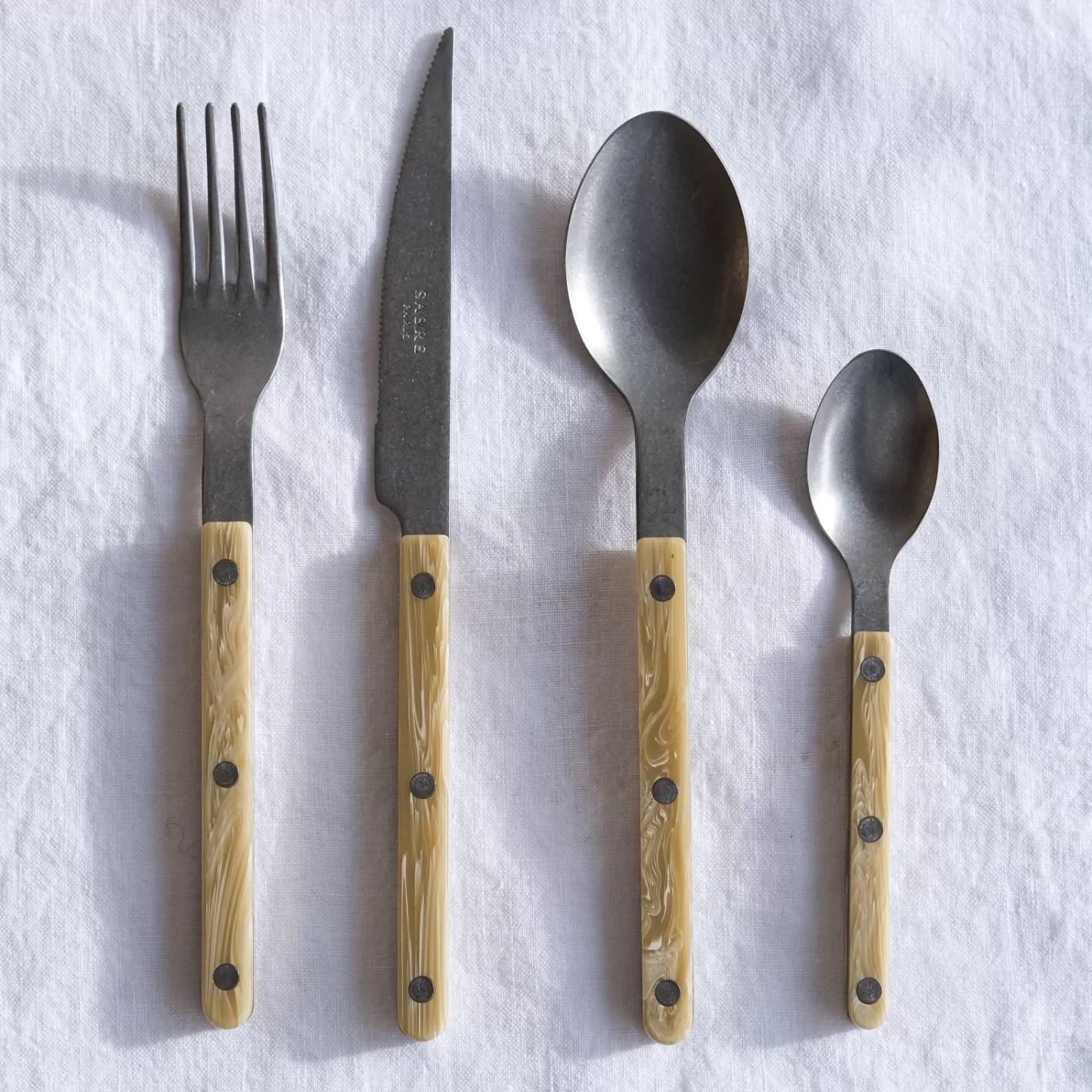 Sabre Paris Soup Spoon>Bistrot Vintage Horn, Faux Horn