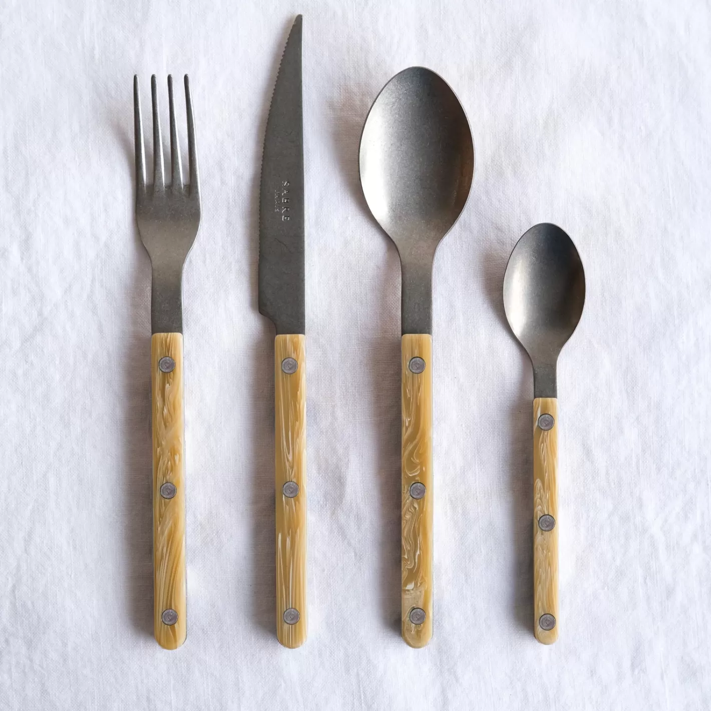 Sabre Paris Soup Spoon>Bistrot Vintage Horn, Faux Horn