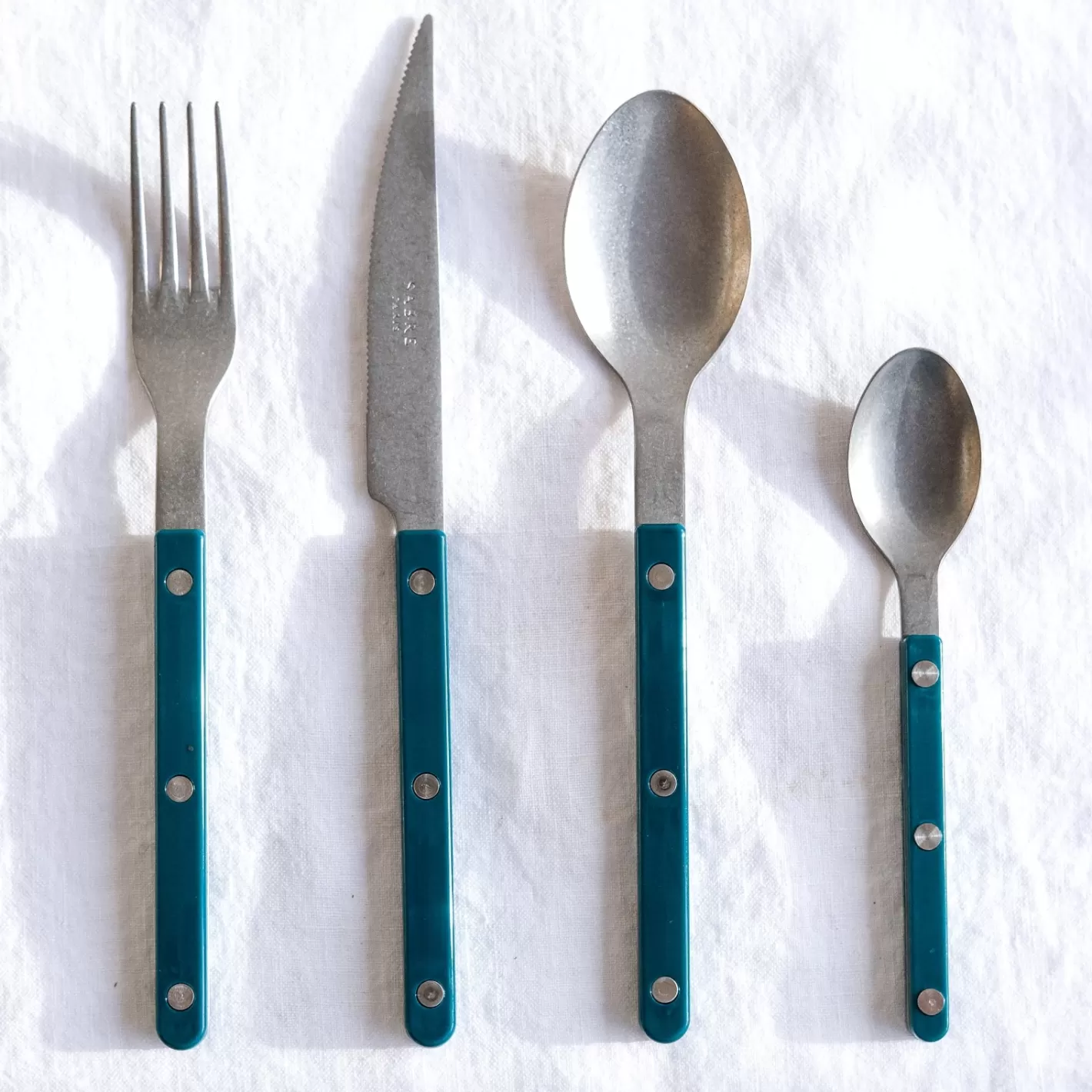 Sabre Paris Set Of 4 Pieces>Bistrot Vintage Solid, Aquamarine