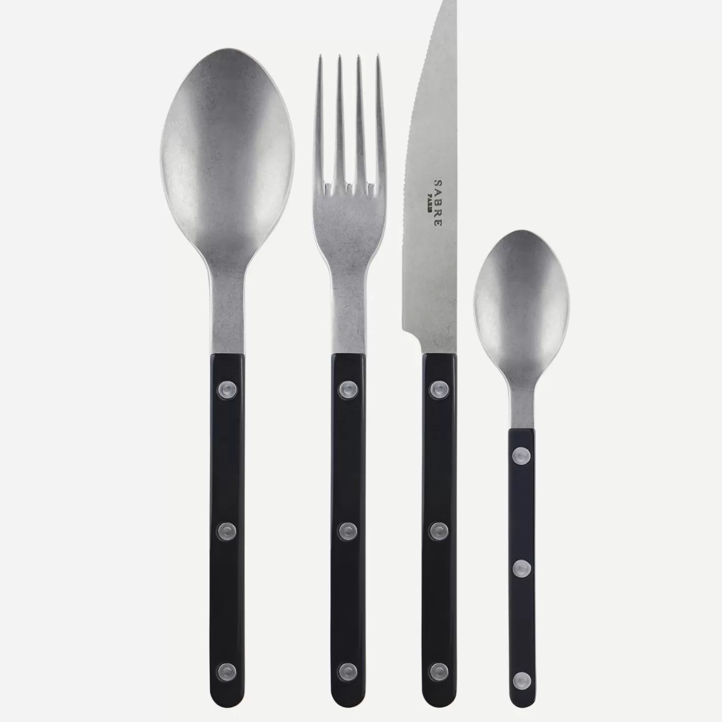 Sabre Paris 24 Pieces Set>Bistrot Vintage Solid, Black