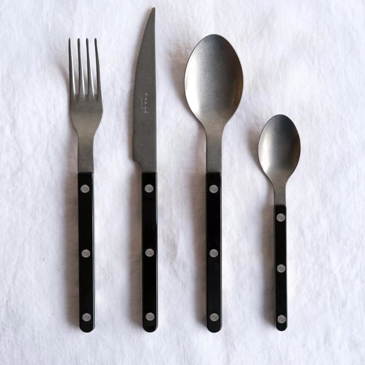 Sabre Paris 24 Pieces Set>Bistrot Vintage Solid, Black