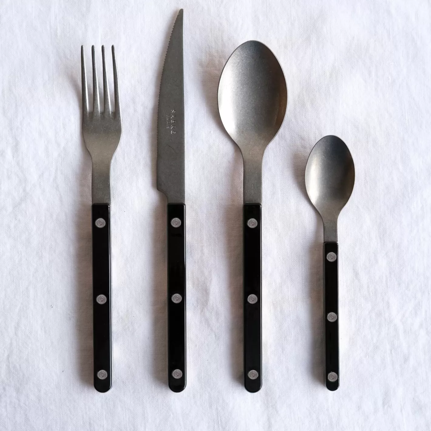 Sabre Paris 48 Pieces Set>Bistrot Vintage Solid, Black