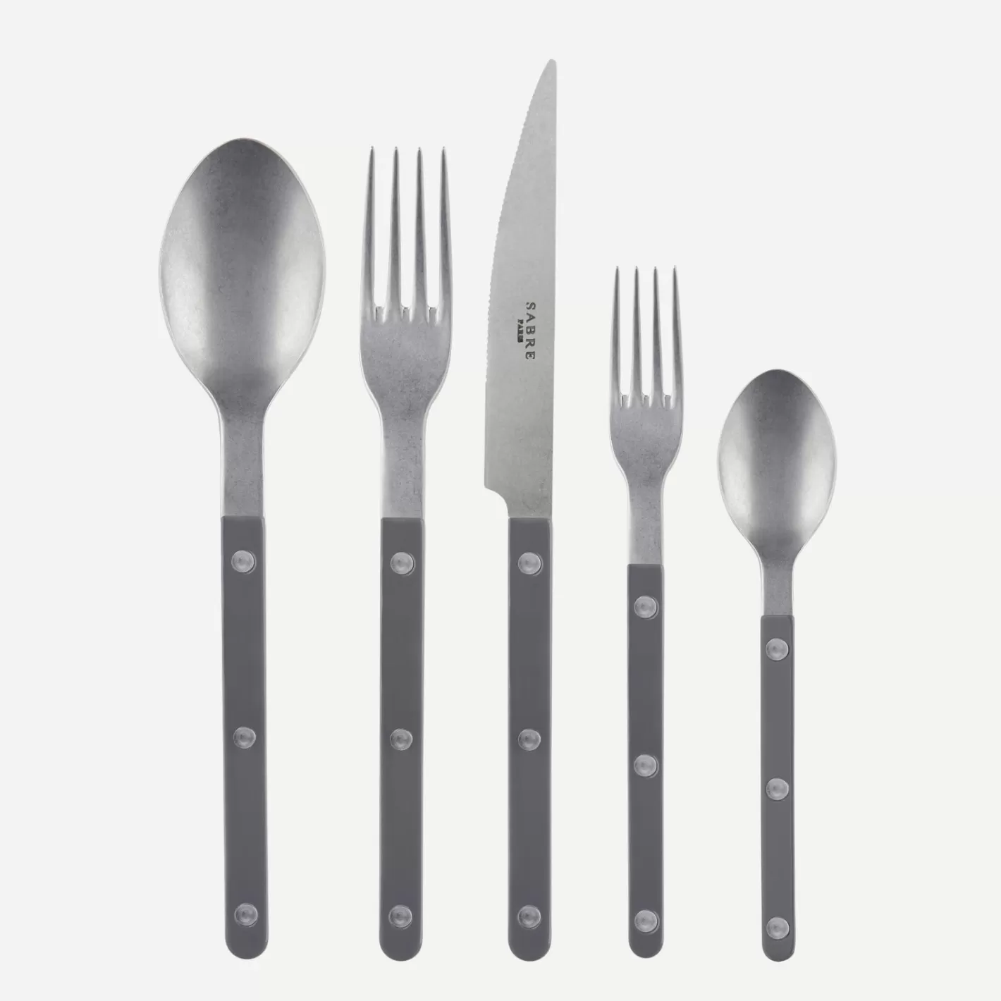 Sabre Paris Set Of 5 Pieces>Bistrot Vintage Solid, Dark grey