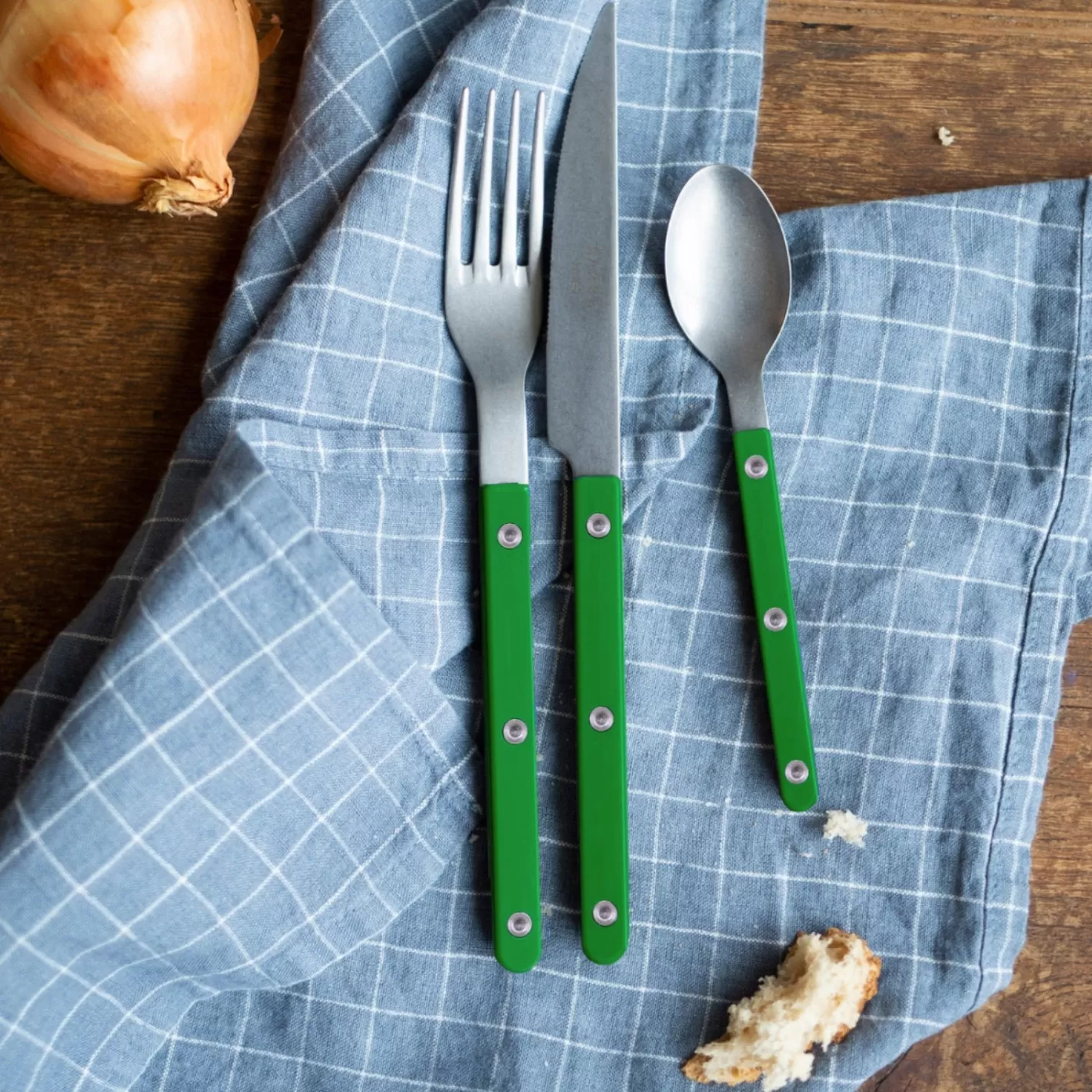 Sabre Paris Teaspoon>Bistrot Vintage Solid, Garden green