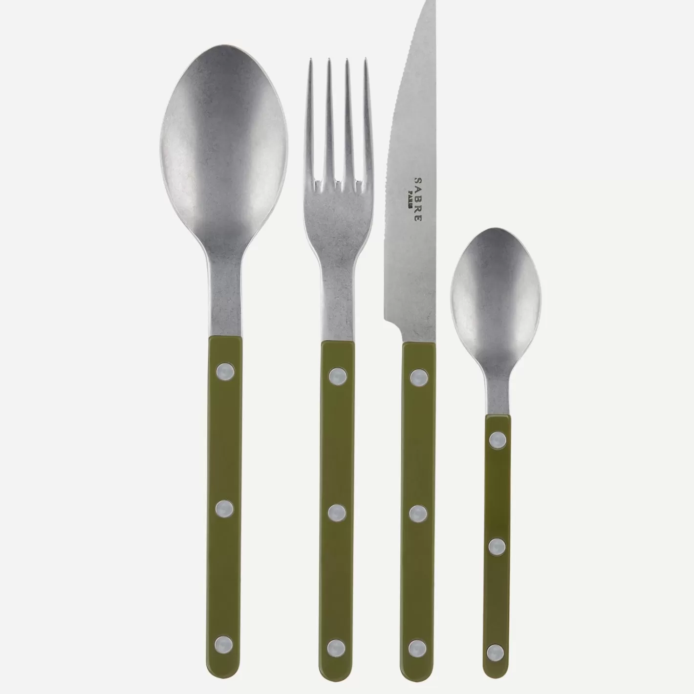 Sabre Paris Set Of 4 Pieces>Bistrot Vintage Solid, Green fern