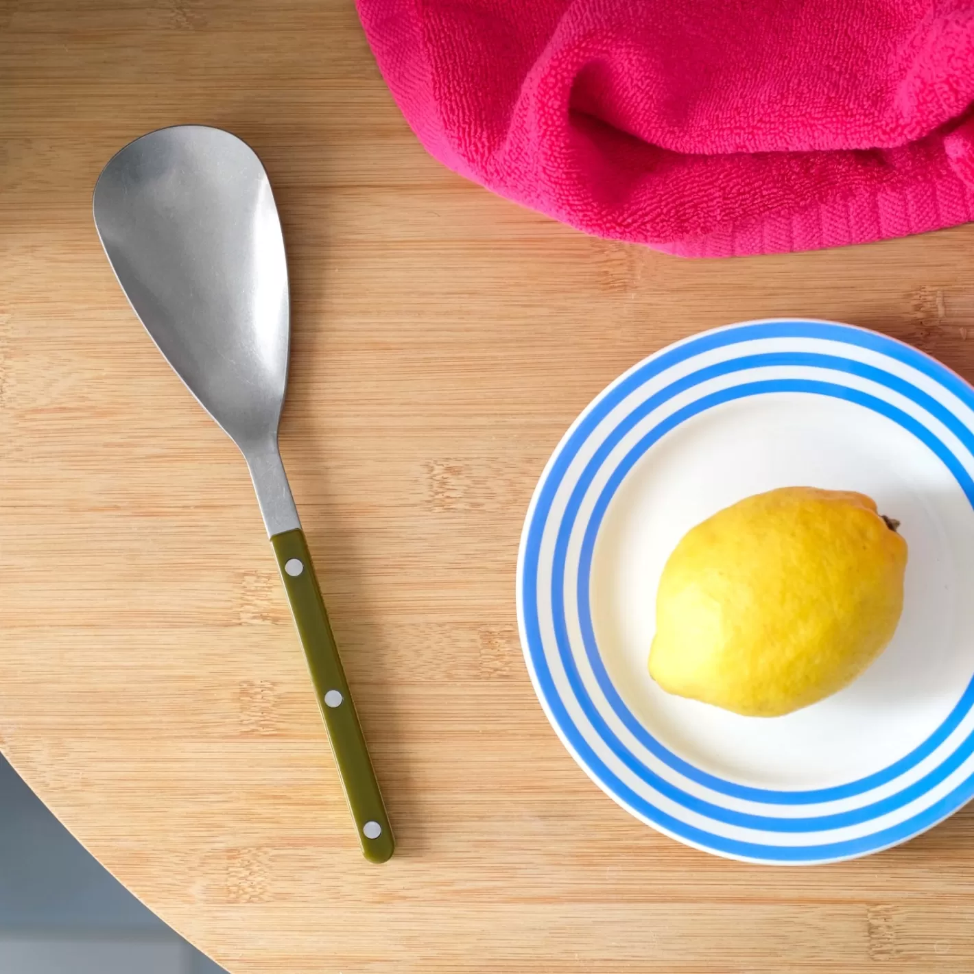 Sabre Paris Rice Spoon>Bistrot Vintage Solid, Green fern