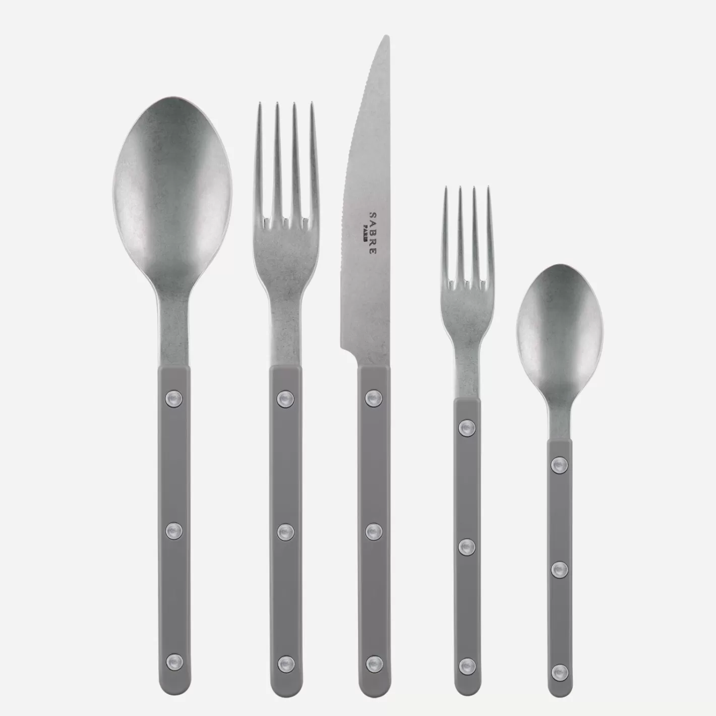 Sabre Paris Set Of 5 Pieces>Bistrot Vintage Solid, Grey