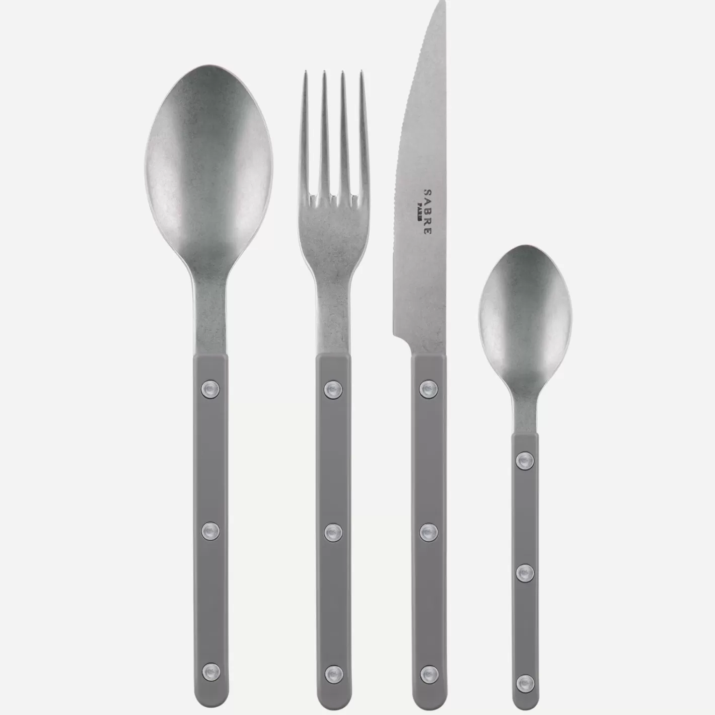 Sabre Paris Set Of 4 Pieces>Bistrot Vintage Solid, Grey