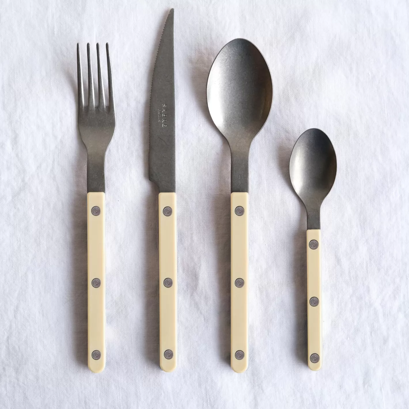 Sabre Paris Set Of 4 Pieces>Bistrot Vintage Solid, Ivory