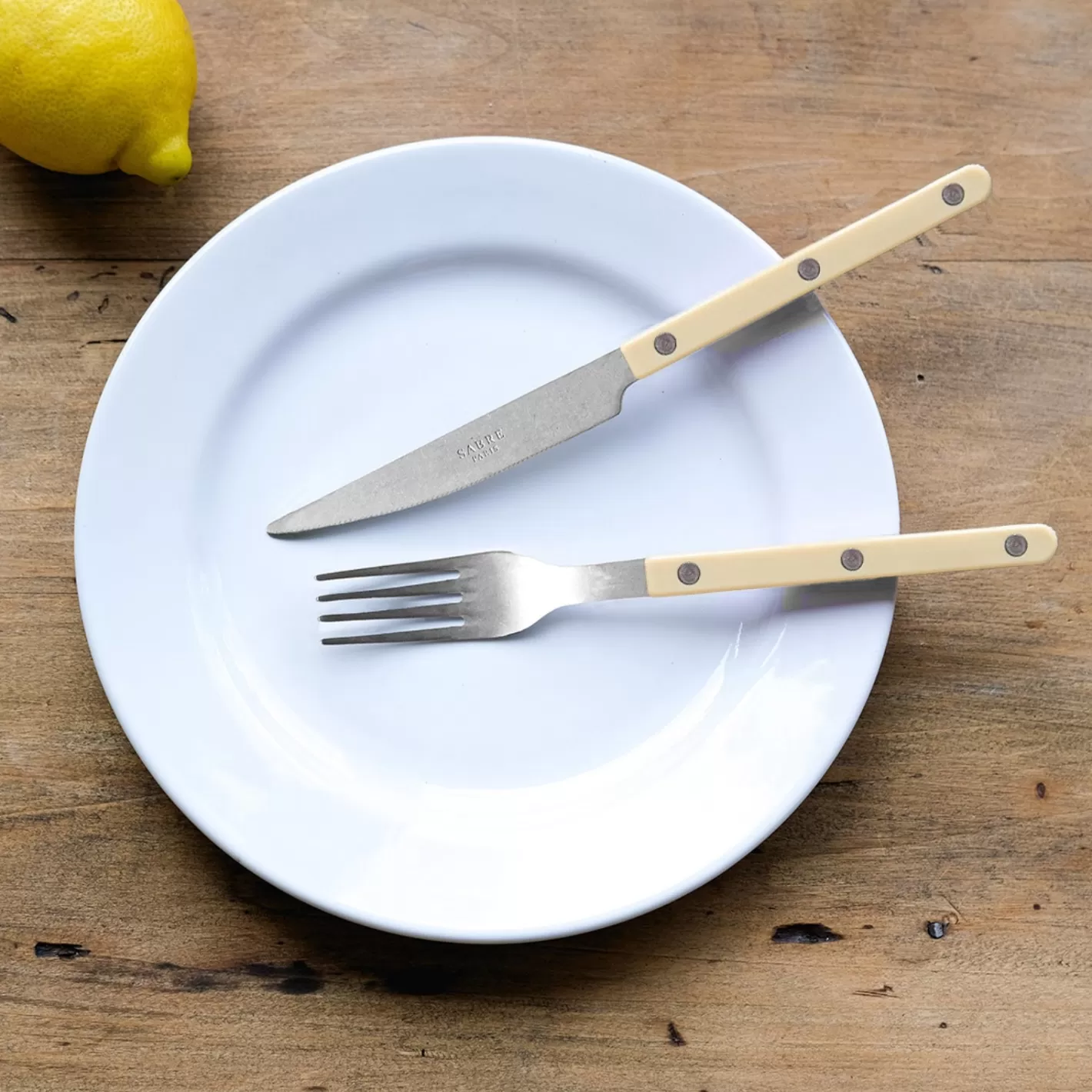 Sabre Paris Set Of 4 Pieces>Bistrot Vintage Solid, Ivory