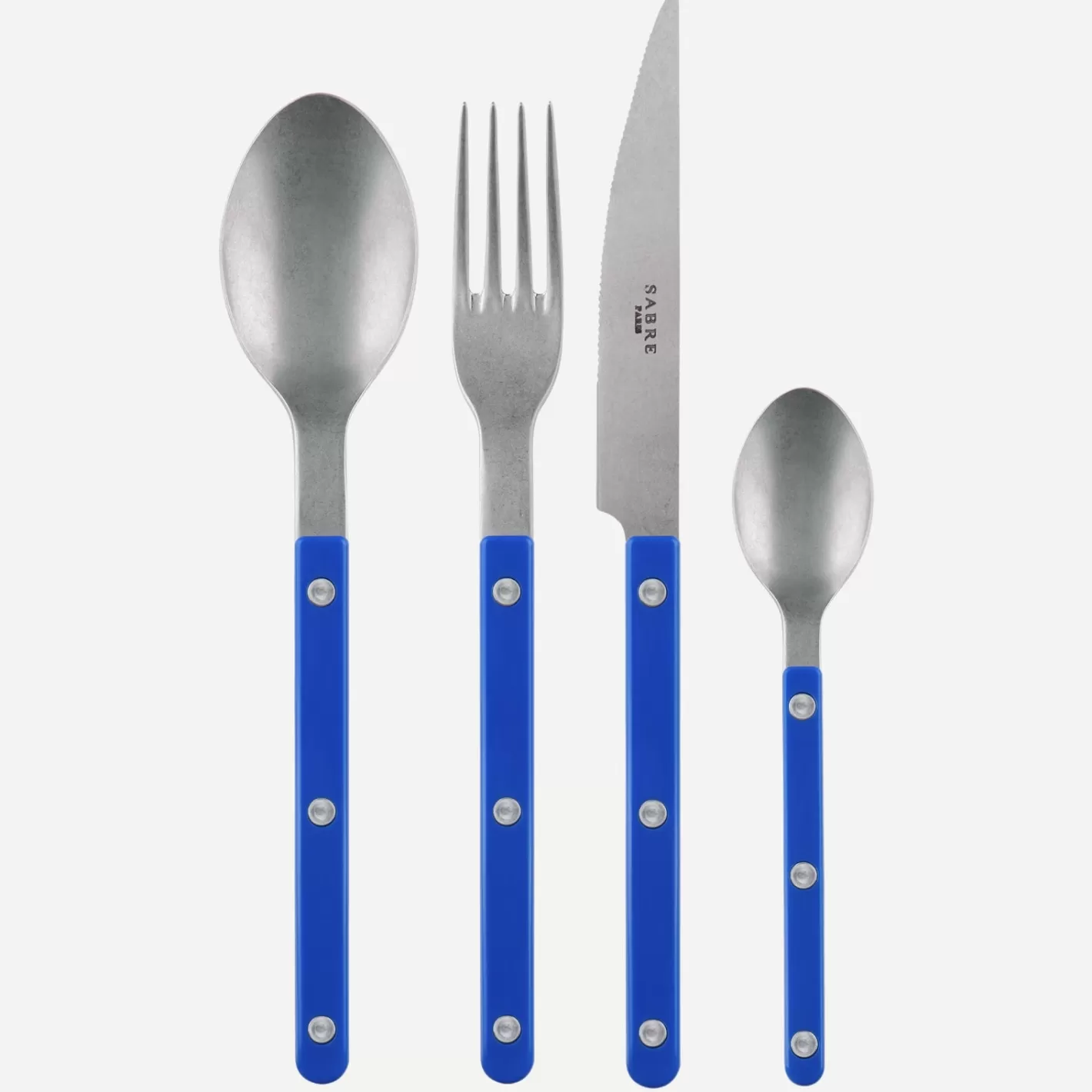 Sabre Paris Set Of 4 Pieces>Bistrot Vintage Solid, Lapis blue