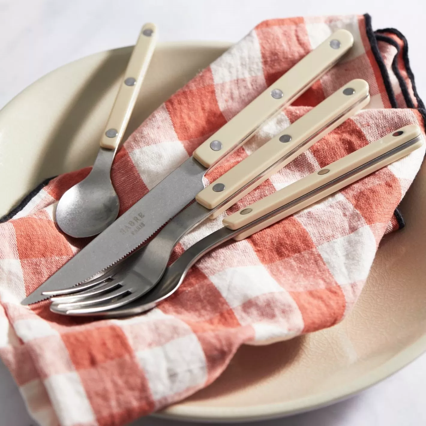 Sabre Paris 24 Pieces Set>Bistrot Vintage Solid, Light kaki