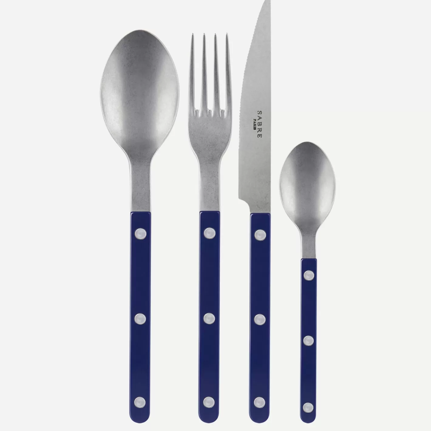 Sabre Paris Set Of 4 Pieces>Bistrot Vintage Solid, Navy blue