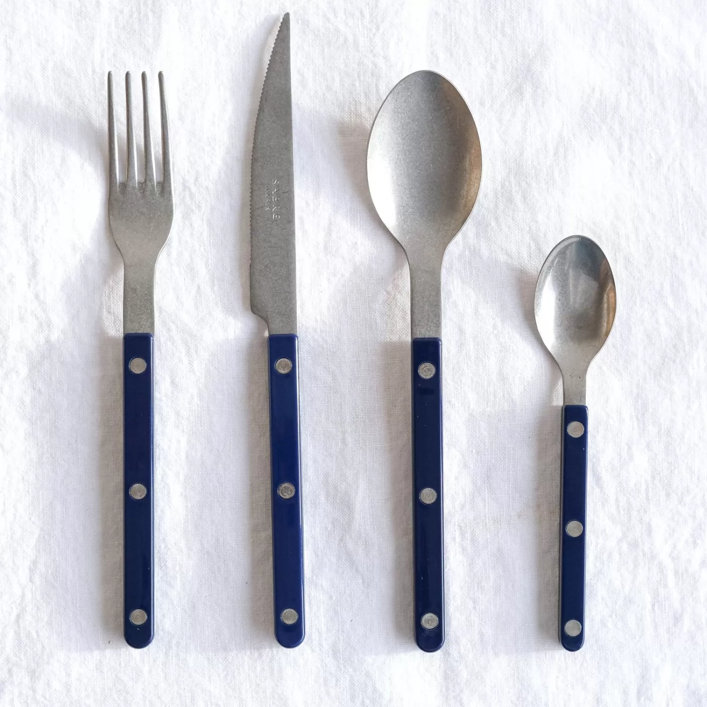 Sabre Paris Teaspoon>Bistrot Vintage Solid, Navy blue