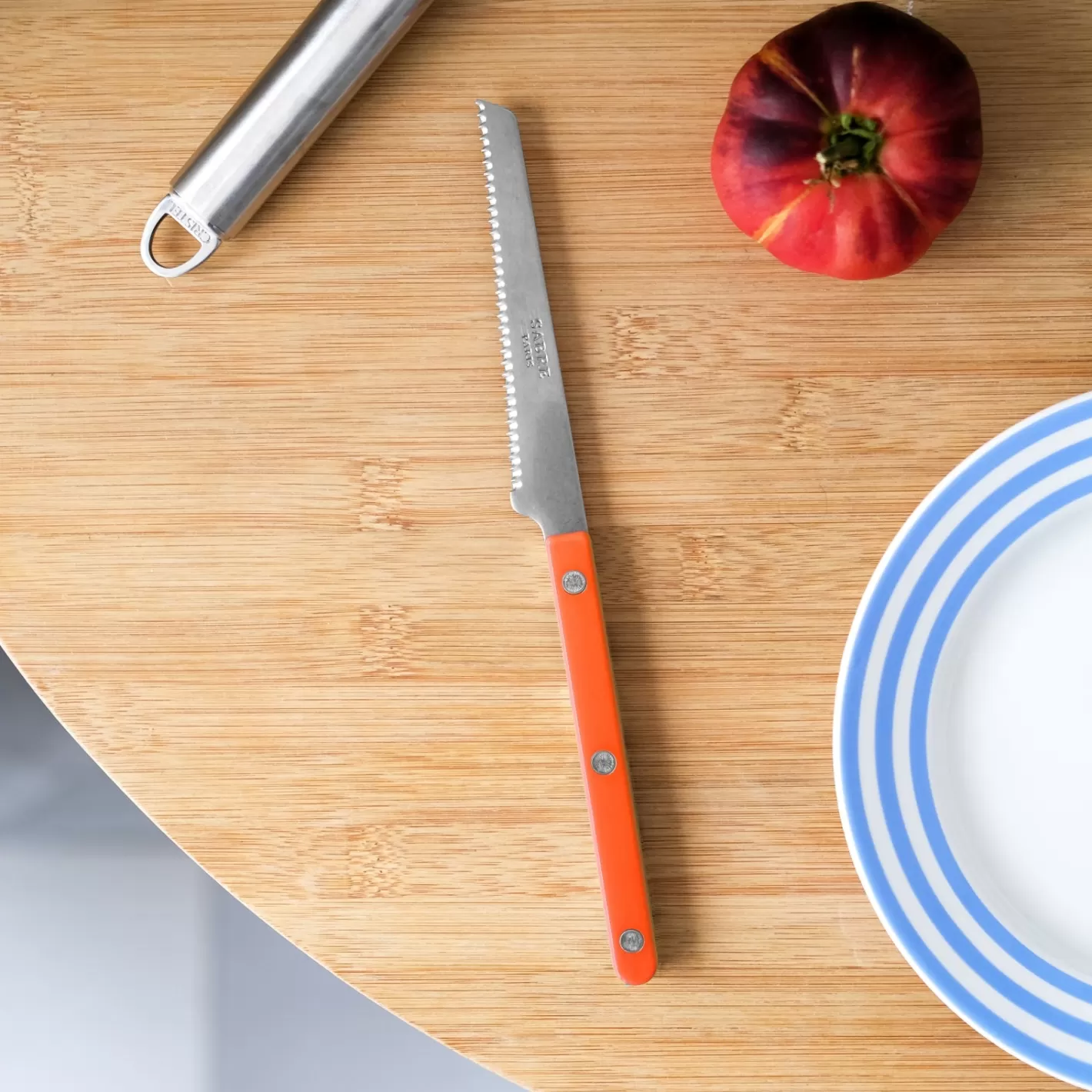 Sabre Paris Tomato Knife>Bistrot Vintage Solid, Orange