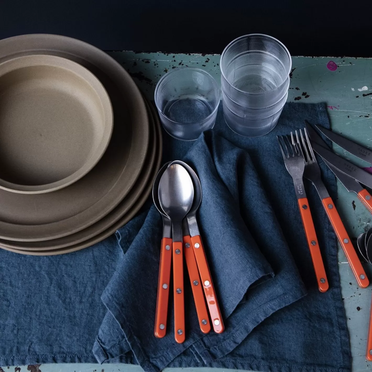 Sabre Paris Set Of 5 Pieces>Bistrot Vintage Solid, Orange