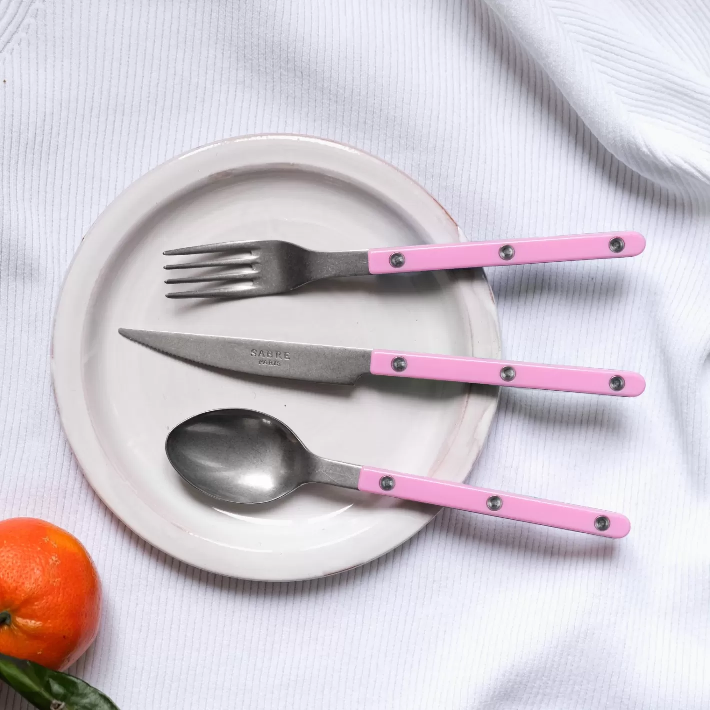Sabre Paris Salad Fork>Bistrot Vintage Solid, Pink