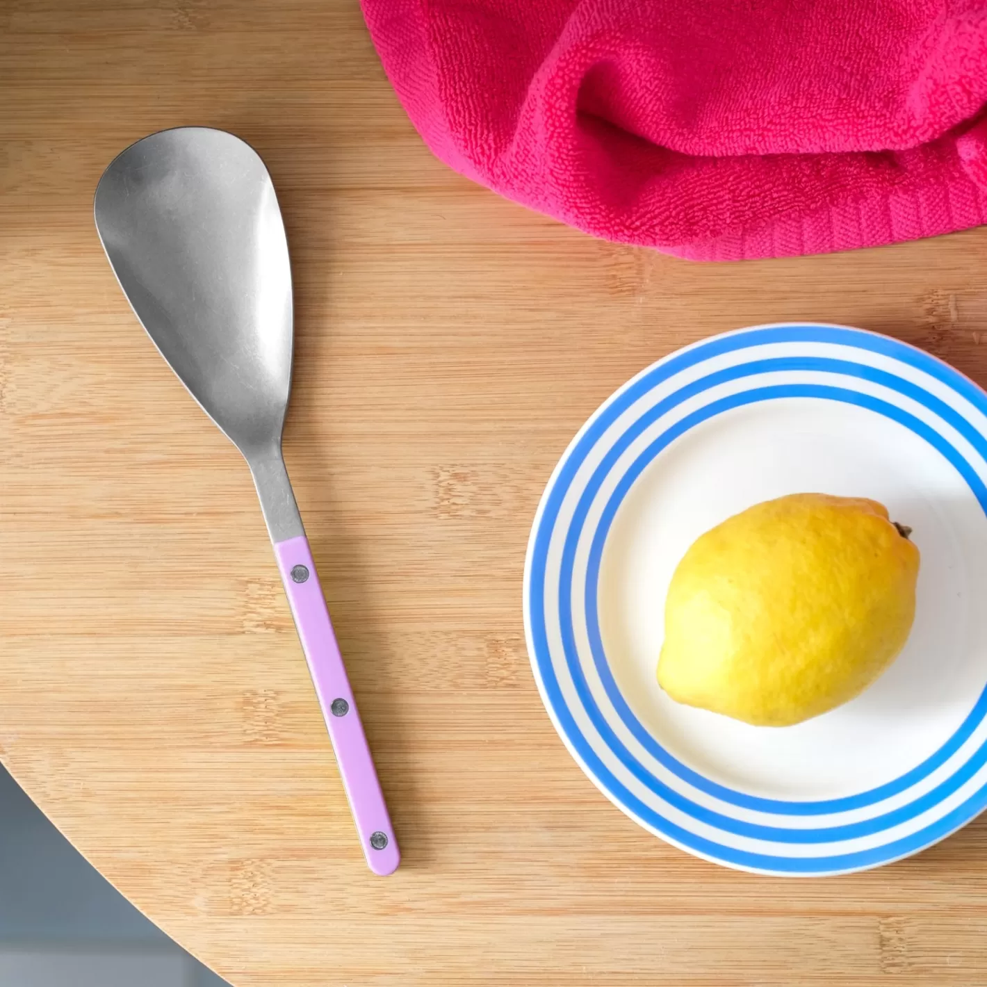 Sabre Paris Rice Spoon>Bistrot Vintage Solid, Pink