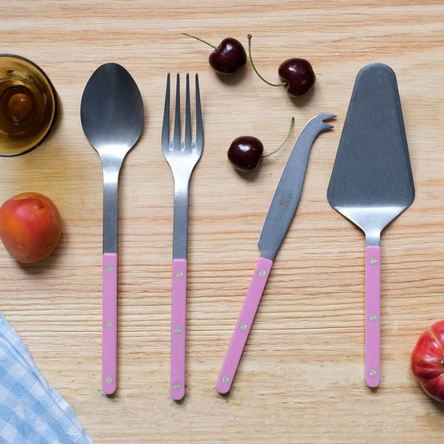 Sabre Paris Set Of 4 Must-Have Serving Pieces>Bistrot Vintage Solid, Pink