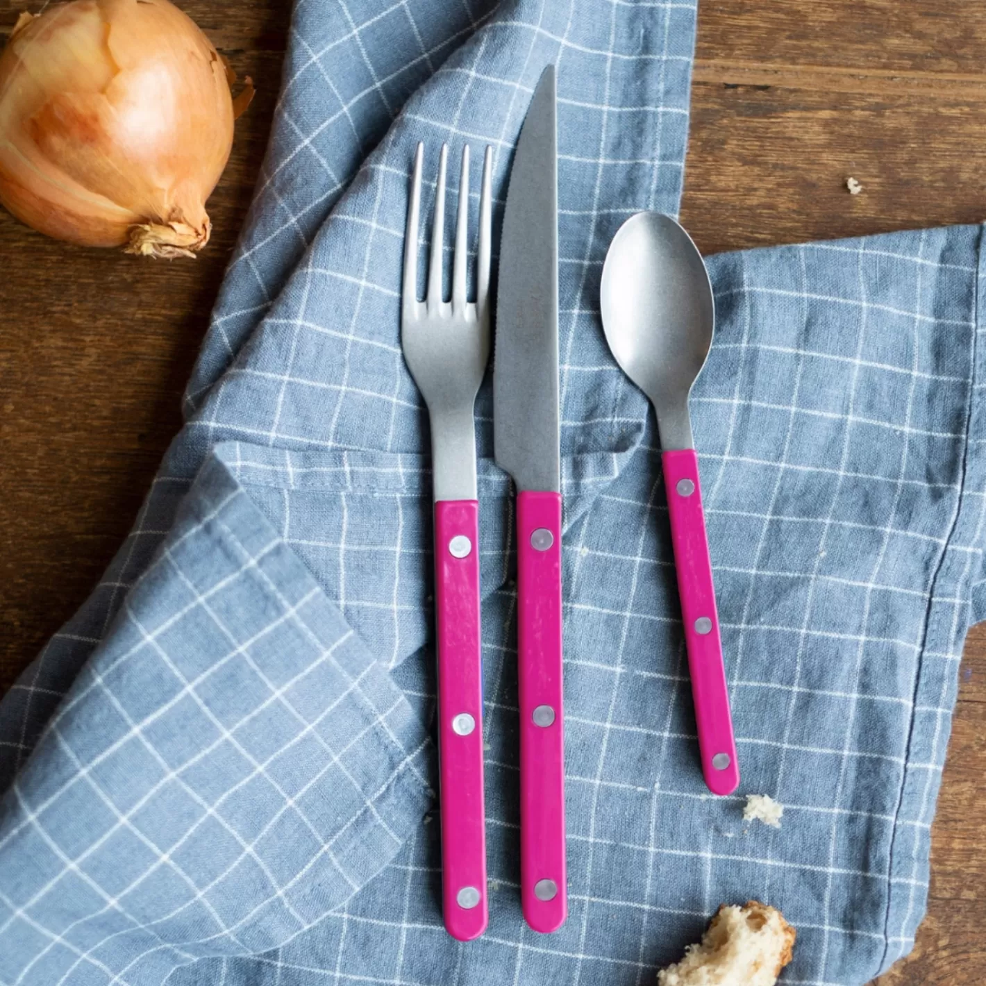 Sabre Paris Teaspoon>Bistrot Vintage Solid, Raspberry