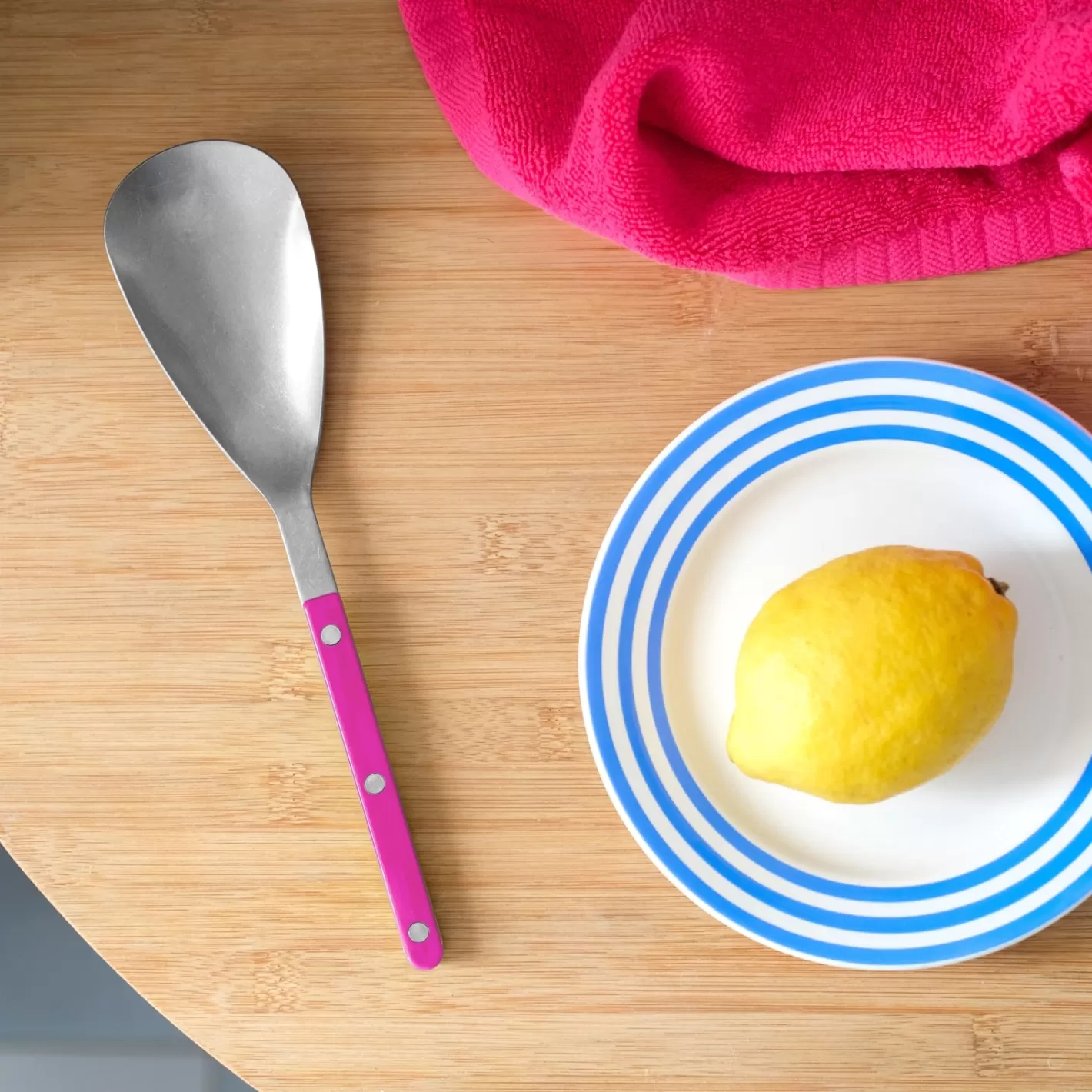 Sabre Paris Rice Spoon>Bistrot Vintage Solid, Raspberry