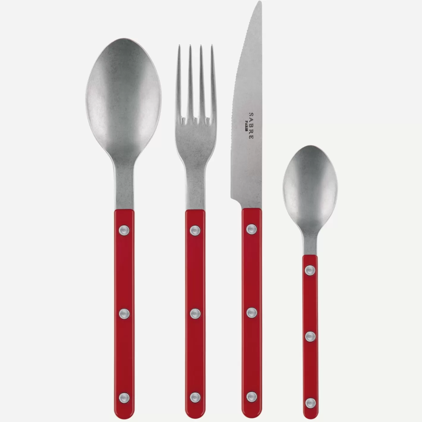 Sabre Paris Set Of 4 Pieces>Bistrot Vintage Solid, Red