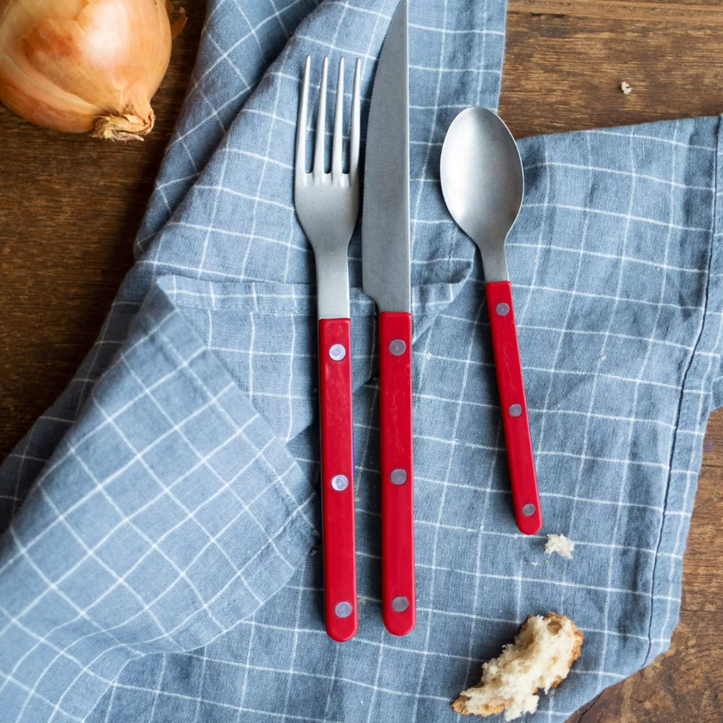 Sabre Paris Teaspoon>Bistrot Vintage Solid, Red