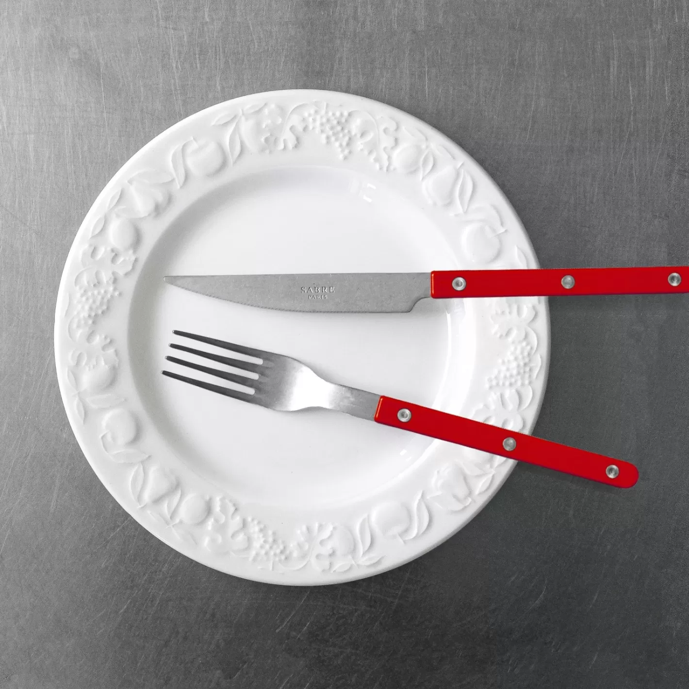 Sabre Paris Set Of 4 Pieces>Bistrot Vintage Solid, Red