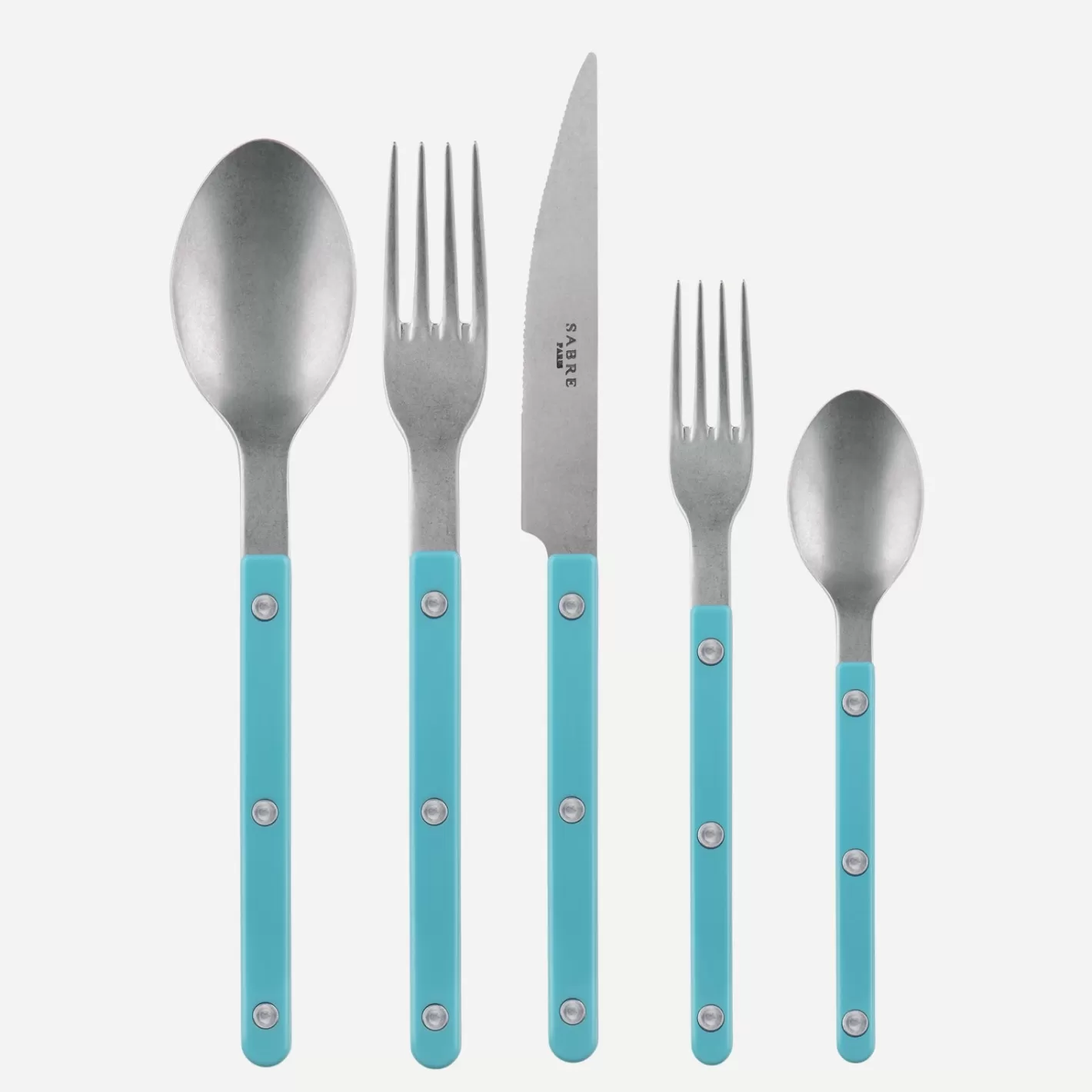 Sabre Paris Set Of 5 Pieces>Bistrot Vintage Solid, Turquoise