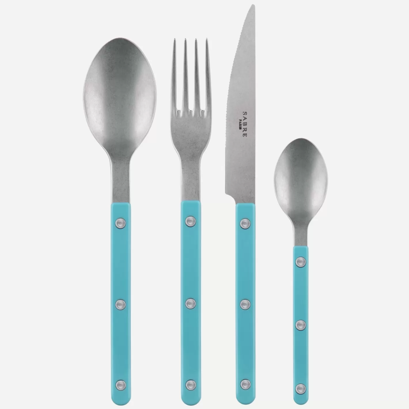 Sabre Paris Set Of 4 Pieces>Bistrot Vintage Solid, Turquoise
