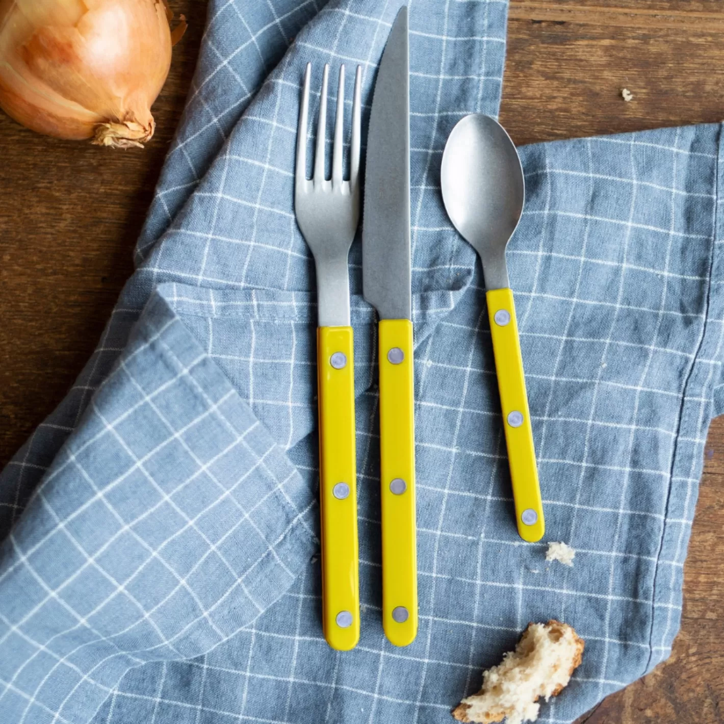 Sabre Paris Teaspoon>Bistrot Vintage Solid, Yellow