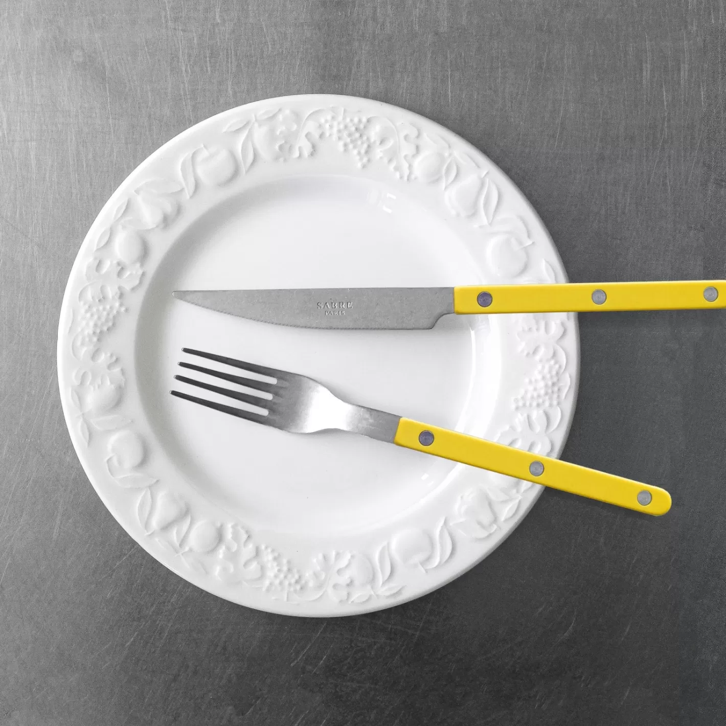 Sabre Paris Set Of 4 Pieces>Bistrot Vintage Solid, Yellow