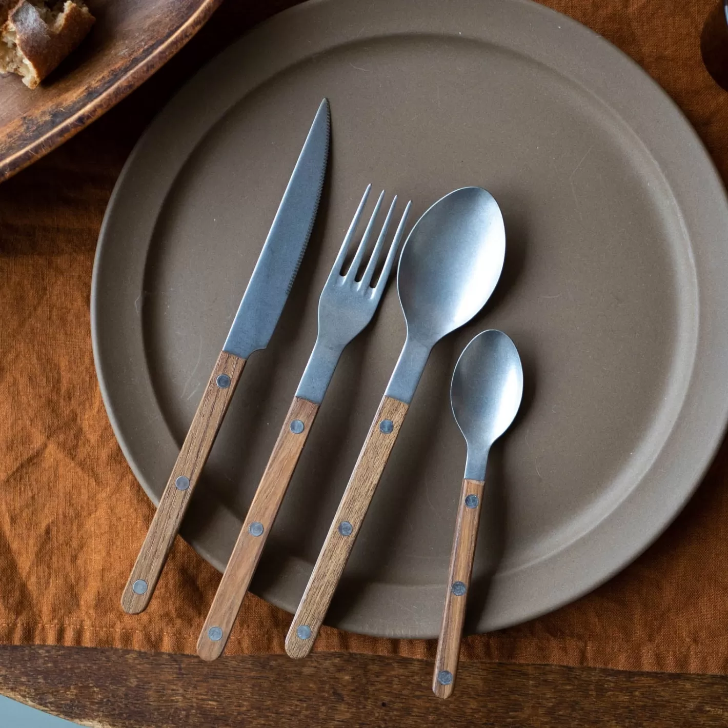 Sabre Paris Set Of 4 Pieces>Bistrot Vintage , Teak