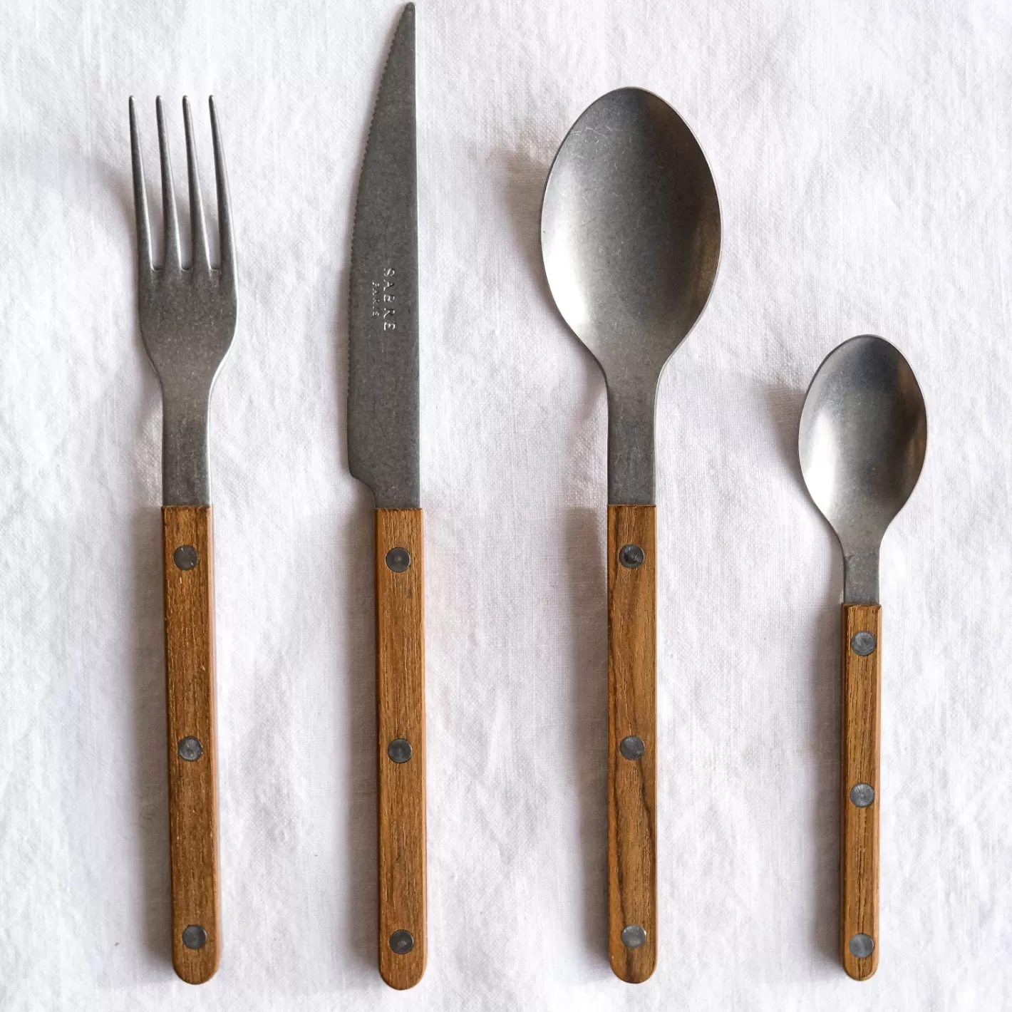 Sabre Paris Set Of 4 Pieces>Bistrot Vintage , Teak