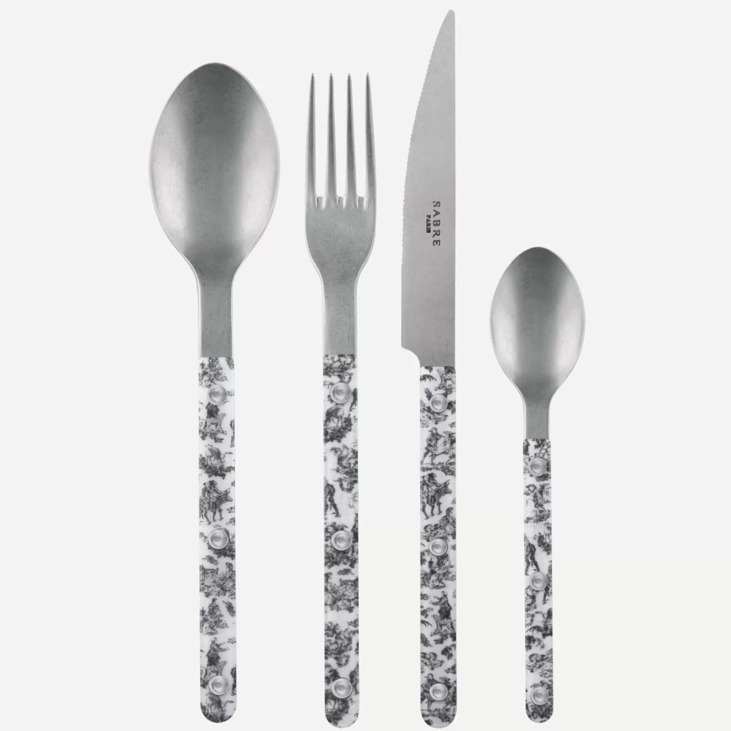 Sabre Paris Set Of 4 Pieces>Bistrot Vintage Toile, Black