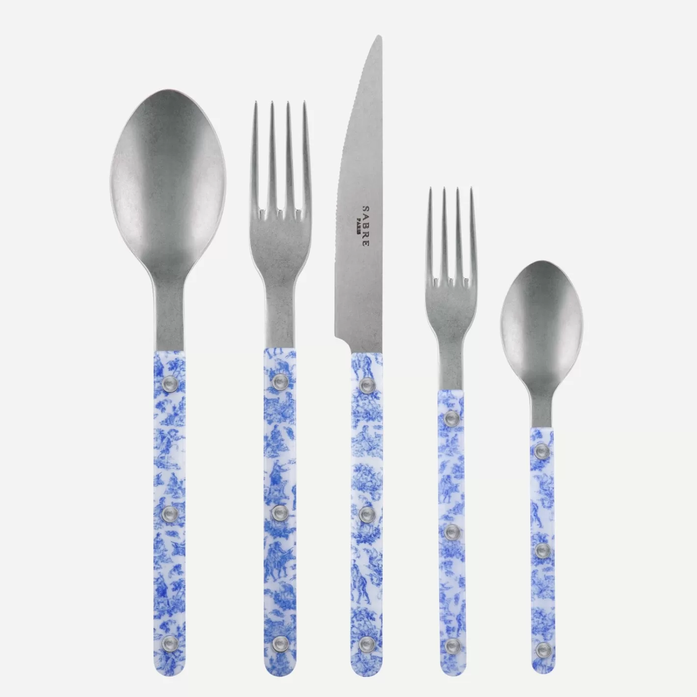 Sabre Paris Set Of 5 Pieces>Bistrot Vintage Toile, Blue