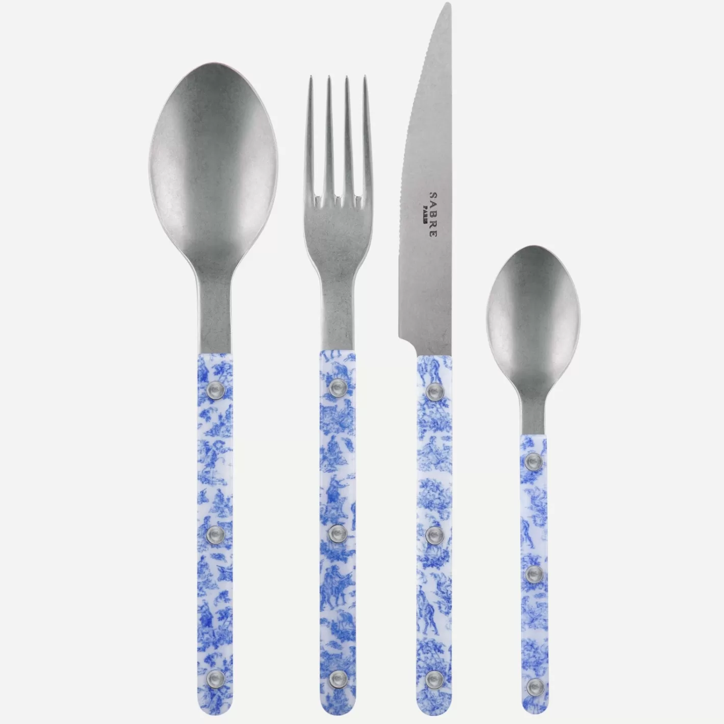 Sabre Paris Set Of 4 Pieces>Bistrot Vintage Toile, Blue