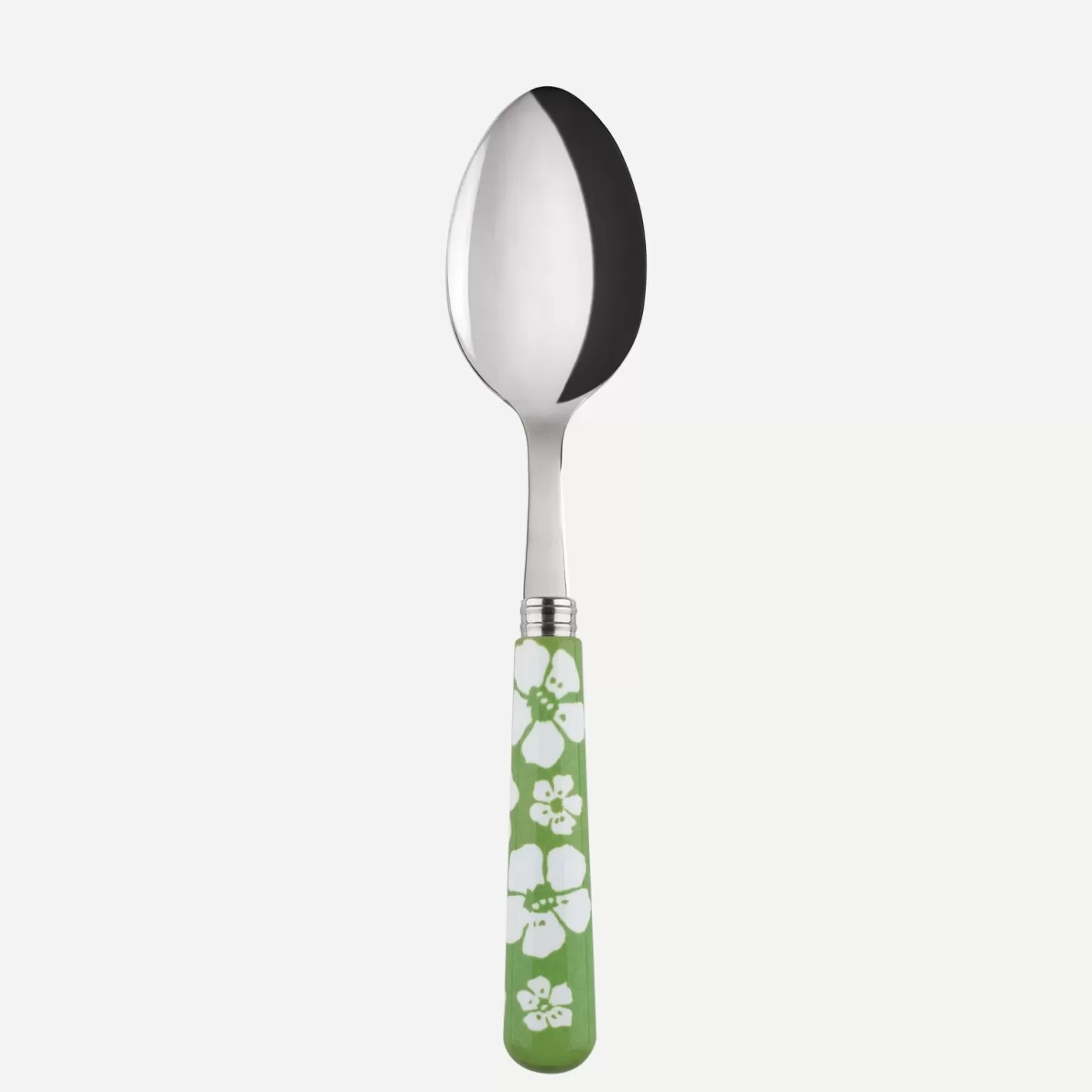 Sabre Paris Soup Spoon>Hawaiian Flower, Garden green